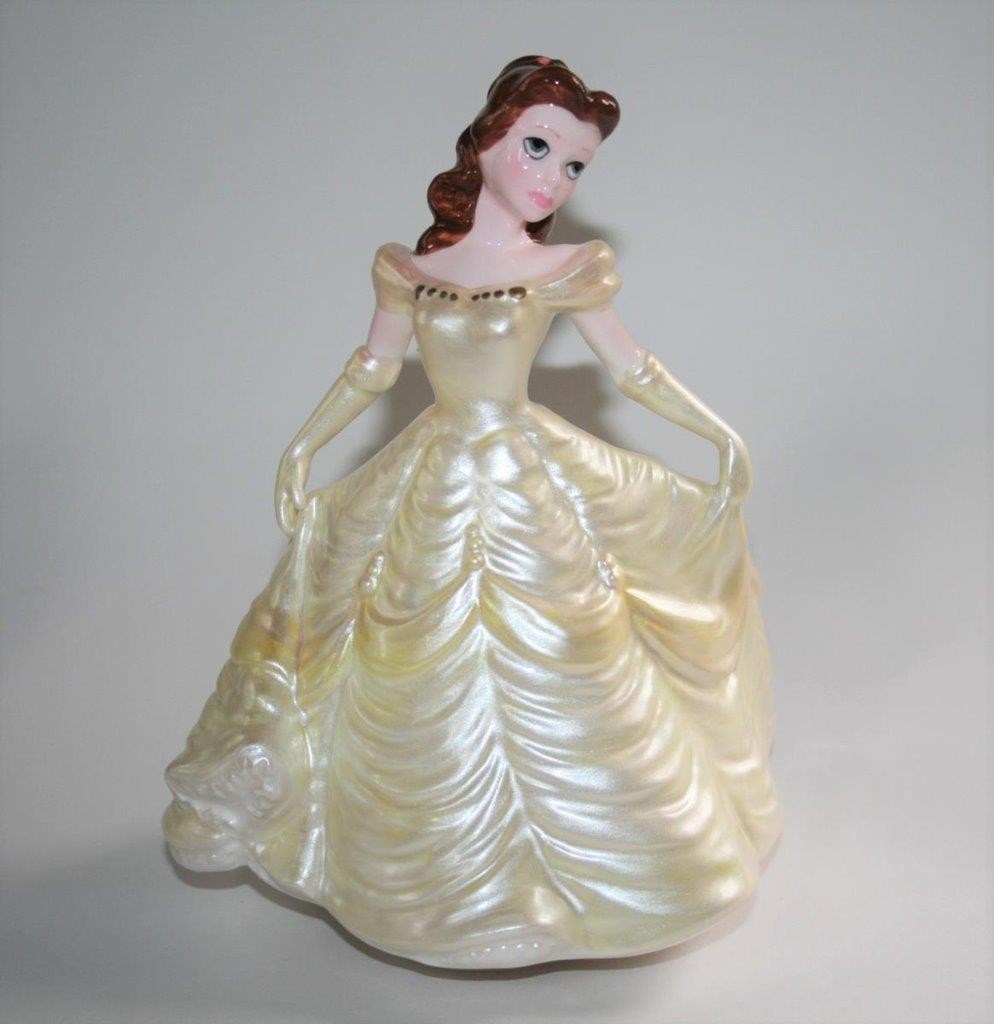 Schmid Disney Hand Painted Belle - Beauty & the Beast Music Box Figurine  #2400