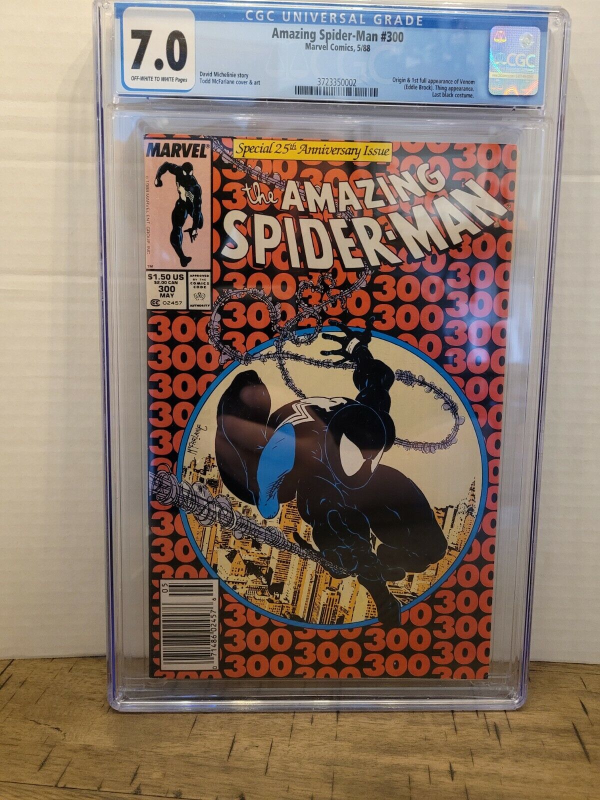 Amazing Spiderman 300 CGC 7.0 MANY AUCTIONS 1ST APP VENOM  OFF WHITE/WHITE (AM5)