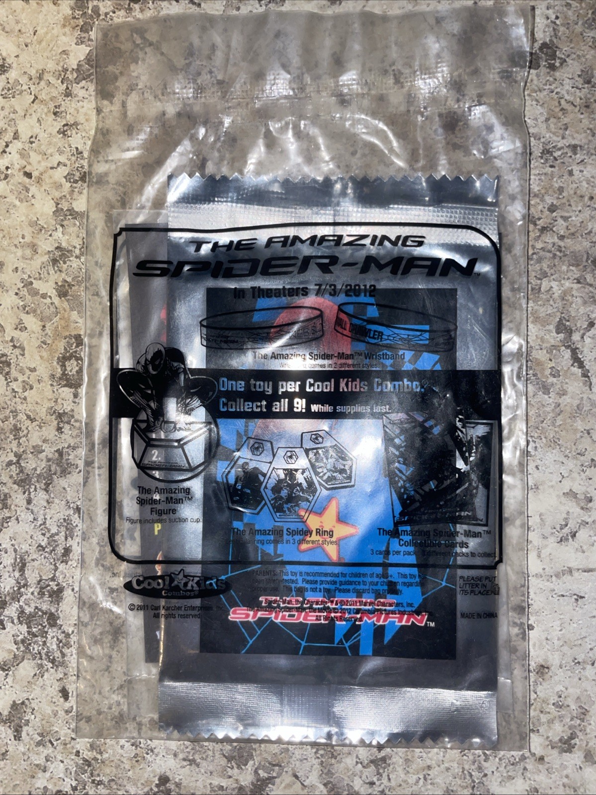 Sealed Promo Set, Carl’s Jr., Spider-man 2012 Movie Memorabilia