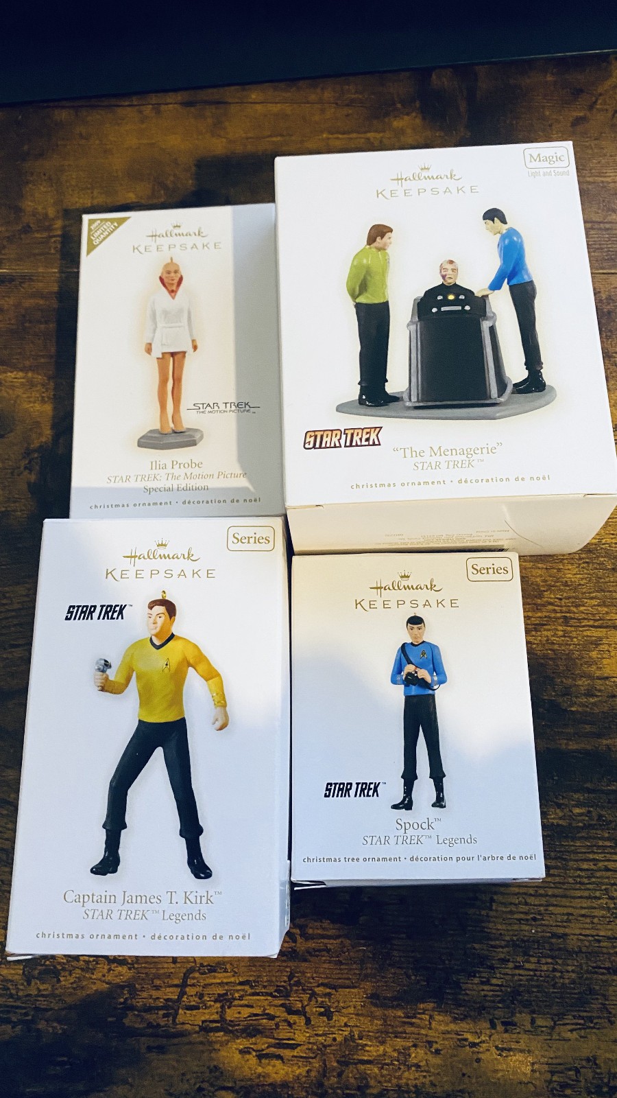 Star Trek | Hallmark Keepsake Ornaments | Set of Four | New In Box
