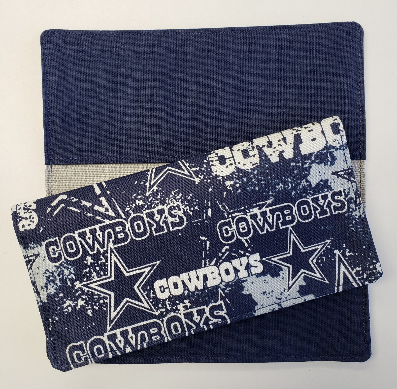 Cotton Fabric NFL Dallas Cowboys Checkbook Cover