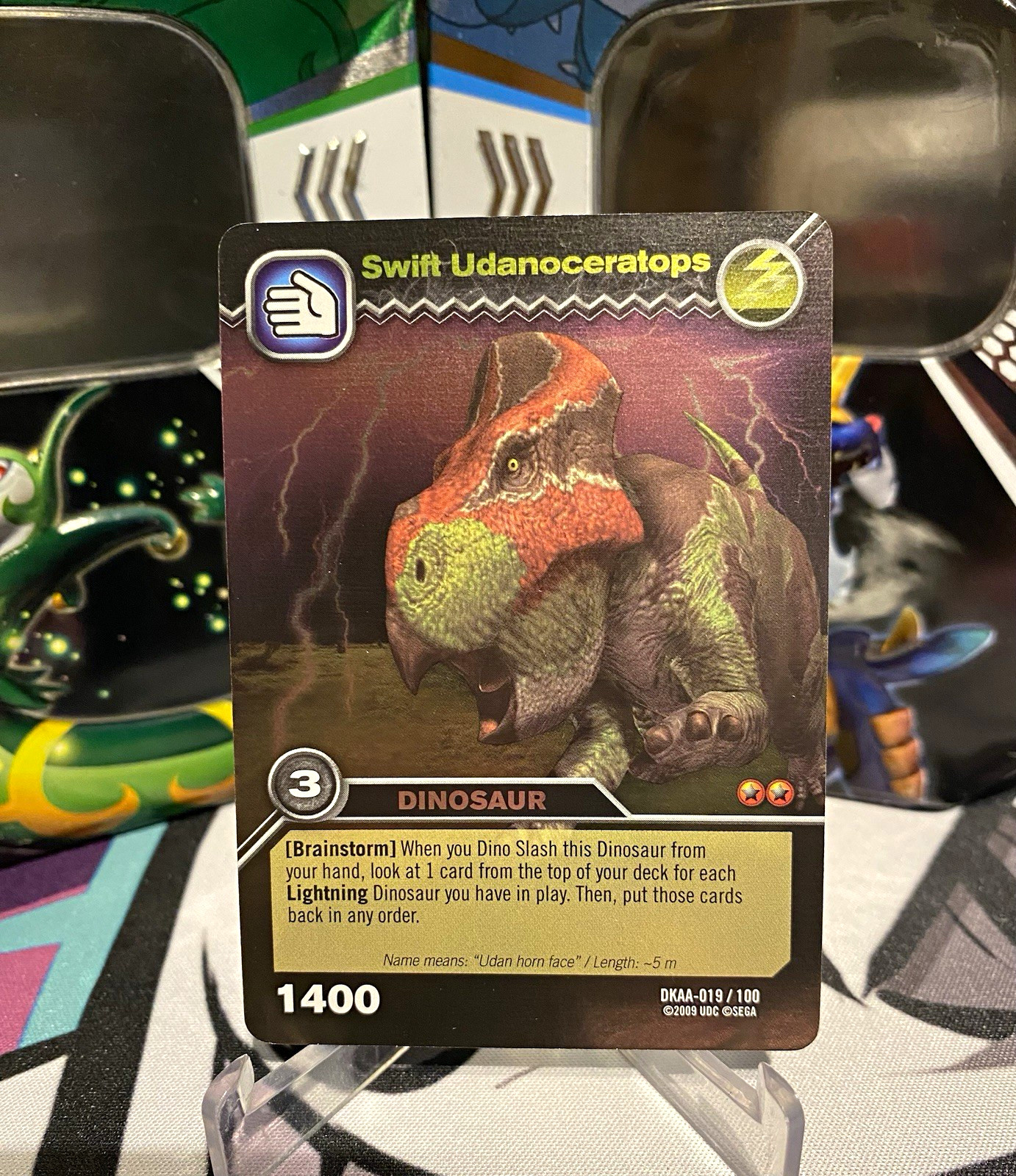 Upper Deck Dinosaur King TCG Swift Udanoceratops DKAA-019/100 Regular 1400 2009