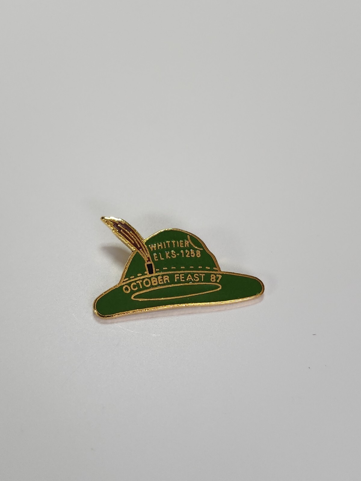 BPOE Elks #1258 Wittier Pin California October Feast 1987