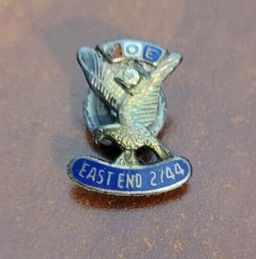 FOE FRATERNAL ORDER OF EAGLES VINTAGE PIN EAST END 2744