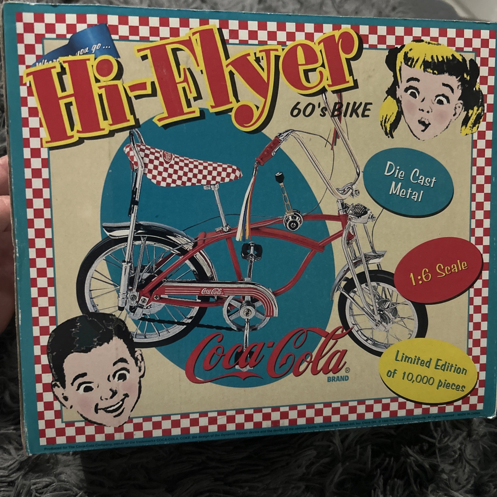 Coca-Cola Hi-Flyer 60\'s Bike Die-cast Model Collectors Item