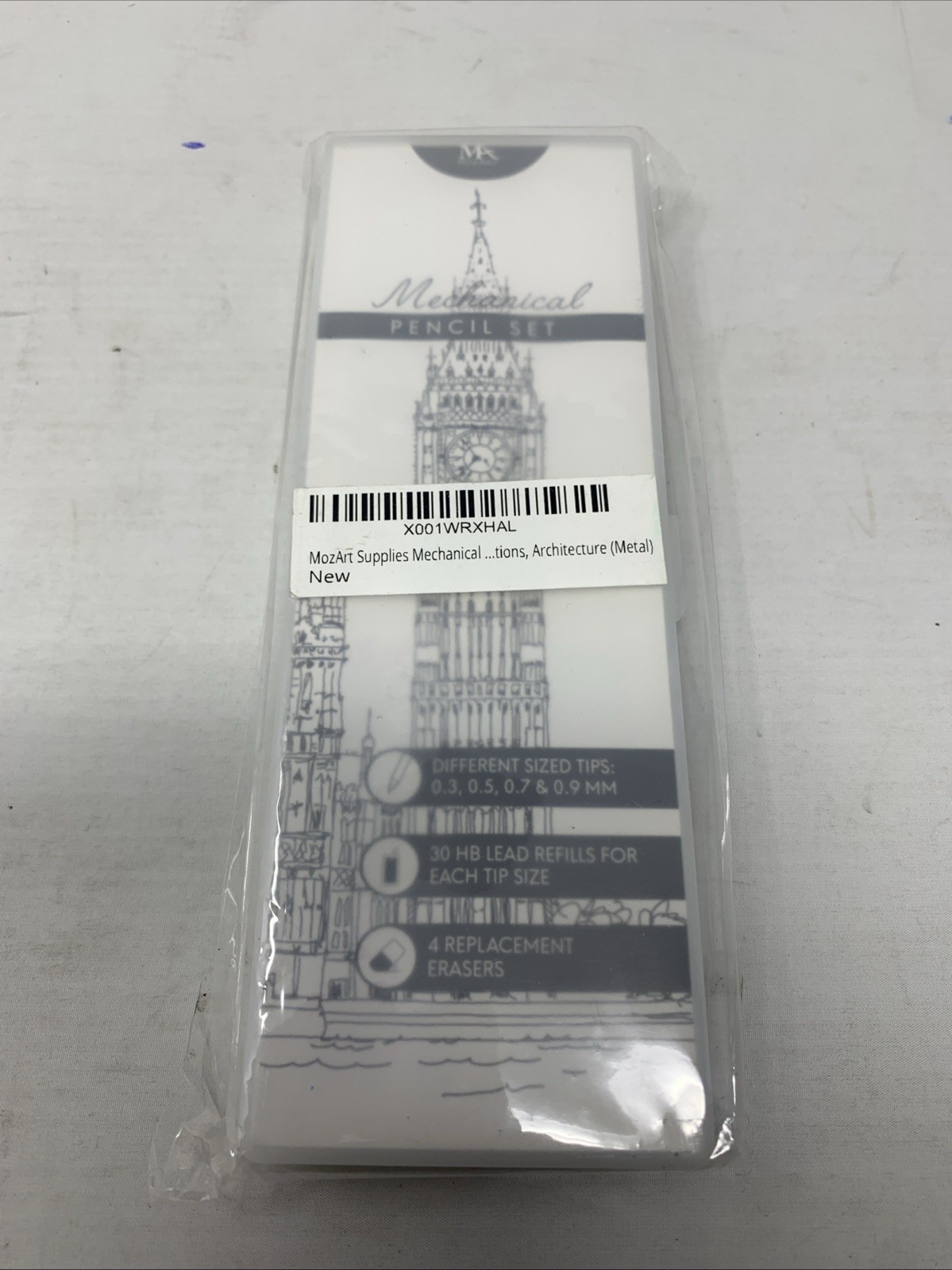 MozArt Mechanical Pencil Set with Case - 4 Sizes: 0.3, 0.5, 0.7 & 0.9mm