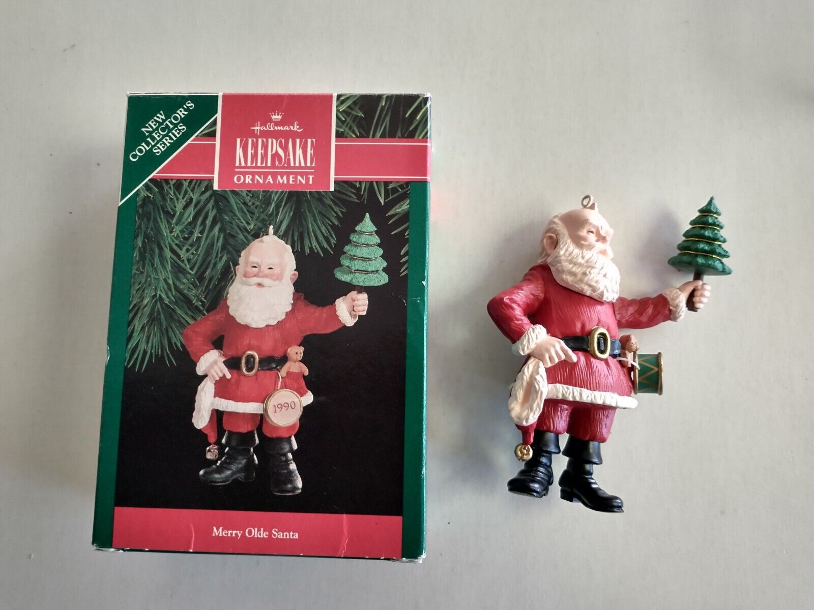 1990 Hallmark Keepsake Ornament Merry Olde Santa 1st In the Series