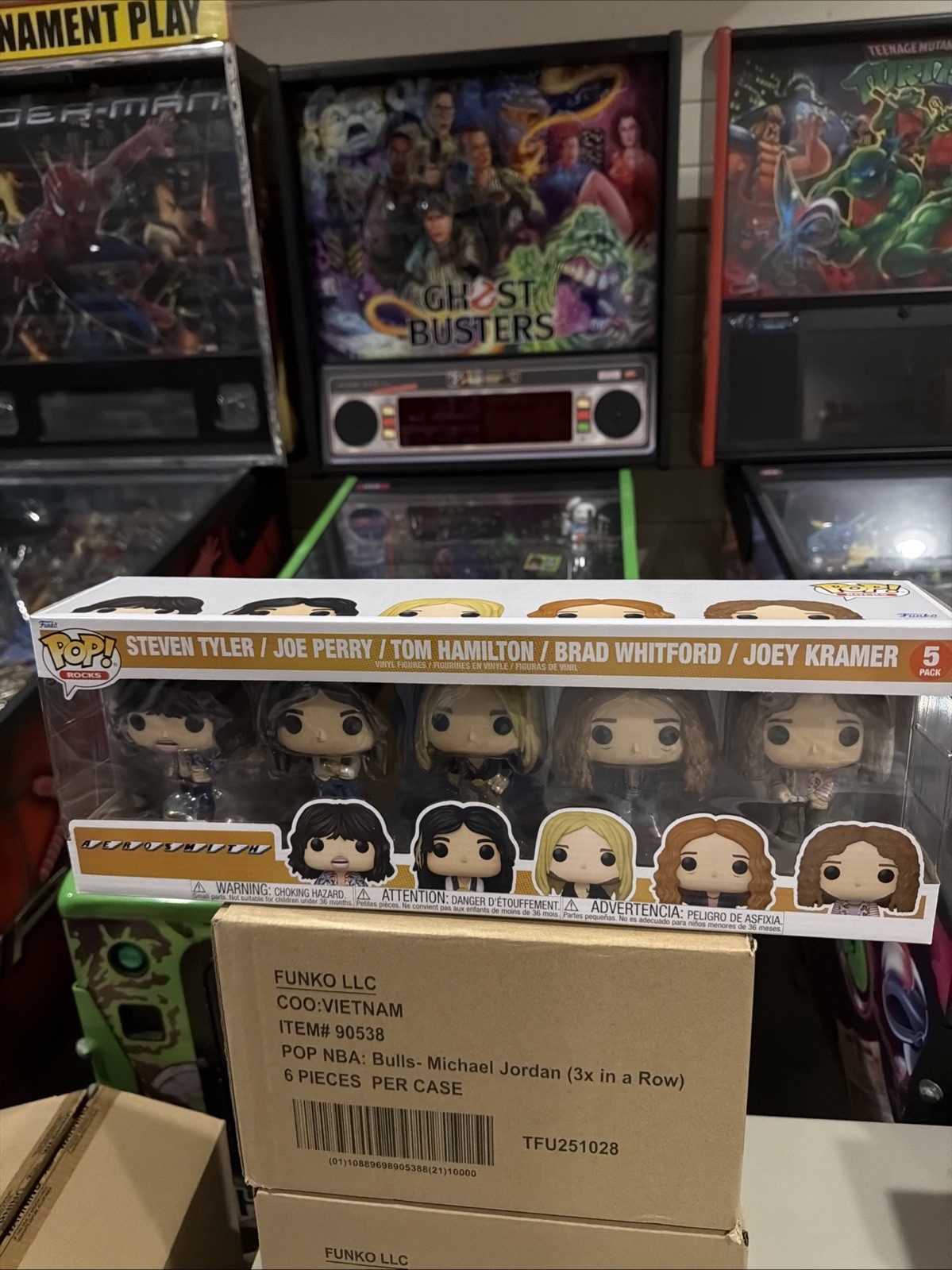 Funko Pop Vinyl: Steven Tyler, Joe Perry, Tom Hamilton, Brad, Joey - Aerosmith