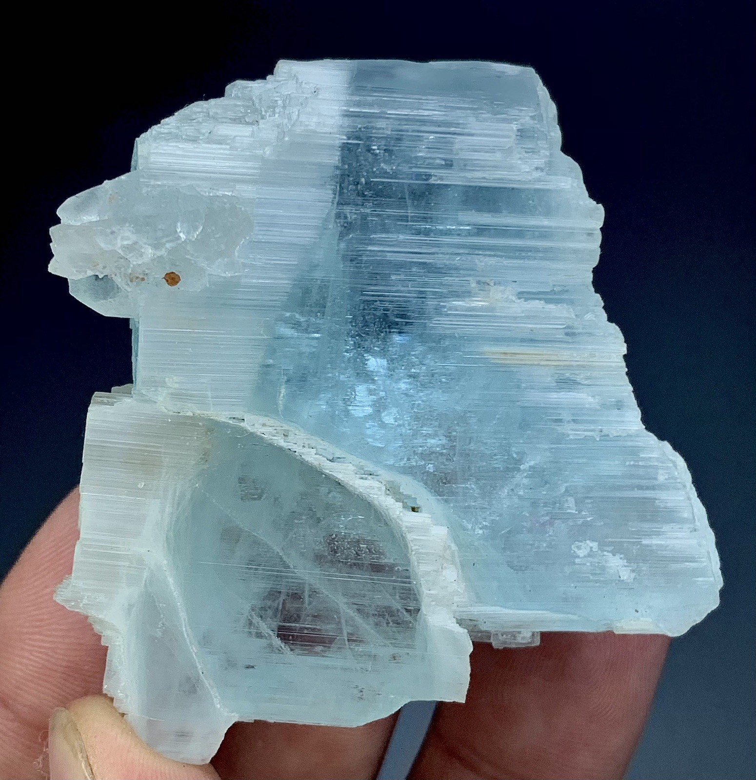 Rare Cat’s Eye Aquamarine Crystal With Quartz And Garnet From Pakistan 72 Gram. Rare Cat’s Eye Aquamarine Crystal With Quartz And Garnet From Pakistan 72 Gram.