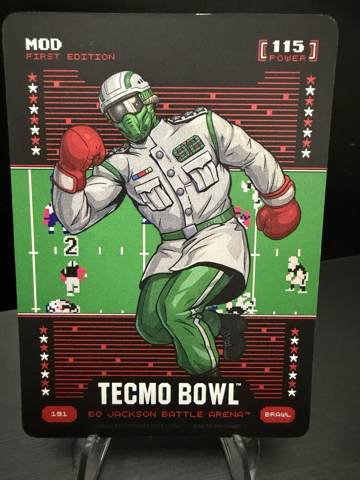 MOD Tecmo Bowl Bo Jackson Battle Arena (2021) #191 Brawl 1st Ed Card