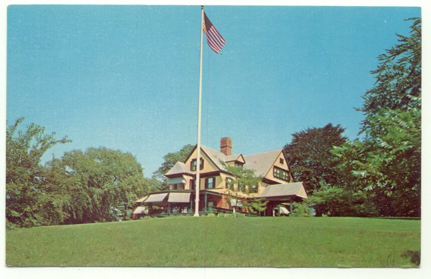 Oyster Bay LI NY Sagamore Hill Theodore Roosevelt Postcard Long Island New York