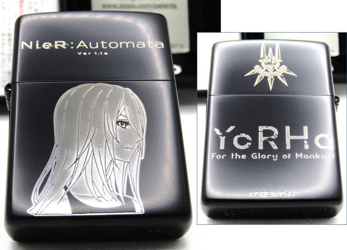 NieR: Automata A2 Girl YoRHa Black Japan Anime Game Zippo Oil Lighter 2022 MIB