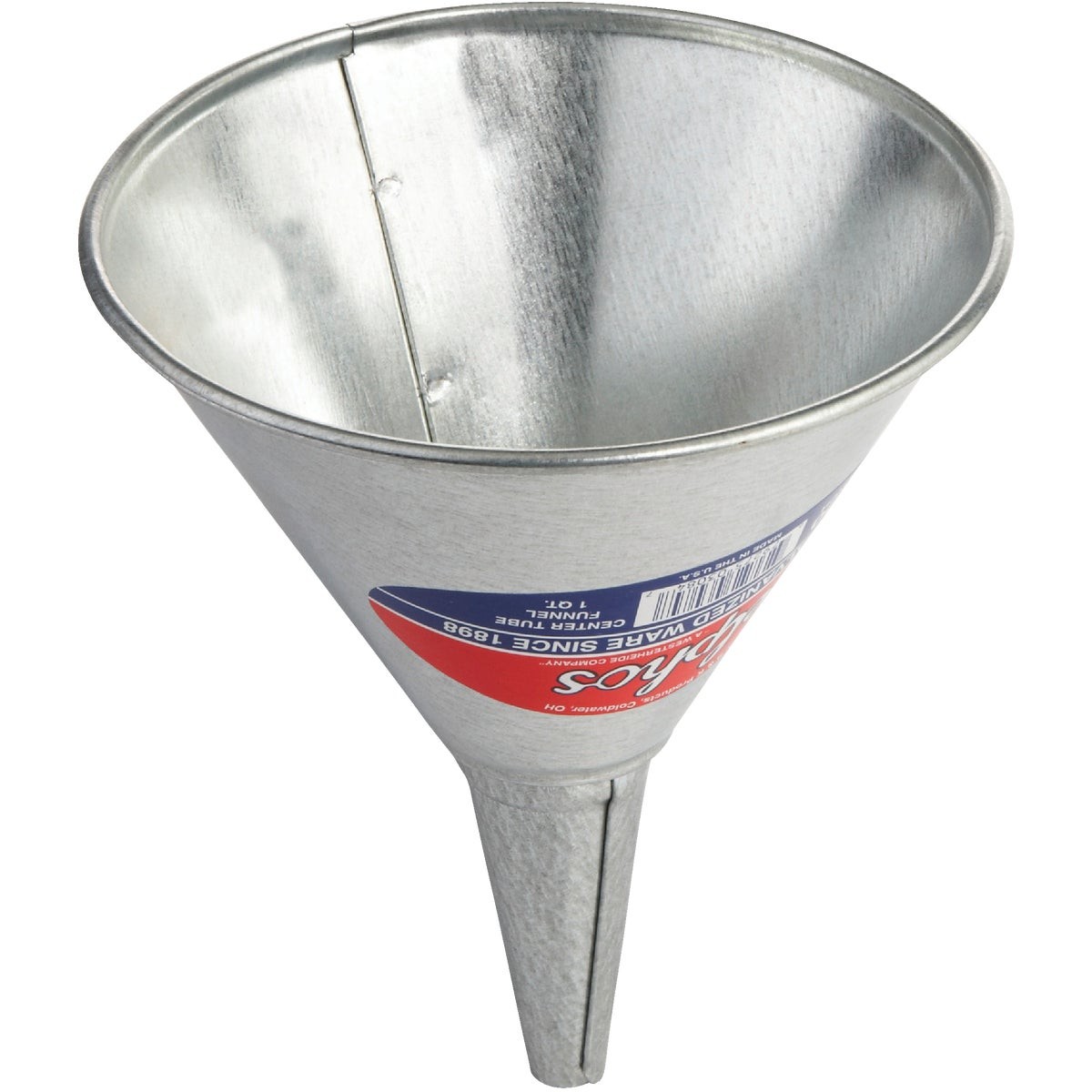 Delphos 1 Qt. Galvanized Steel Funnel 490 Pack of 24 Delphos 490 679275030847