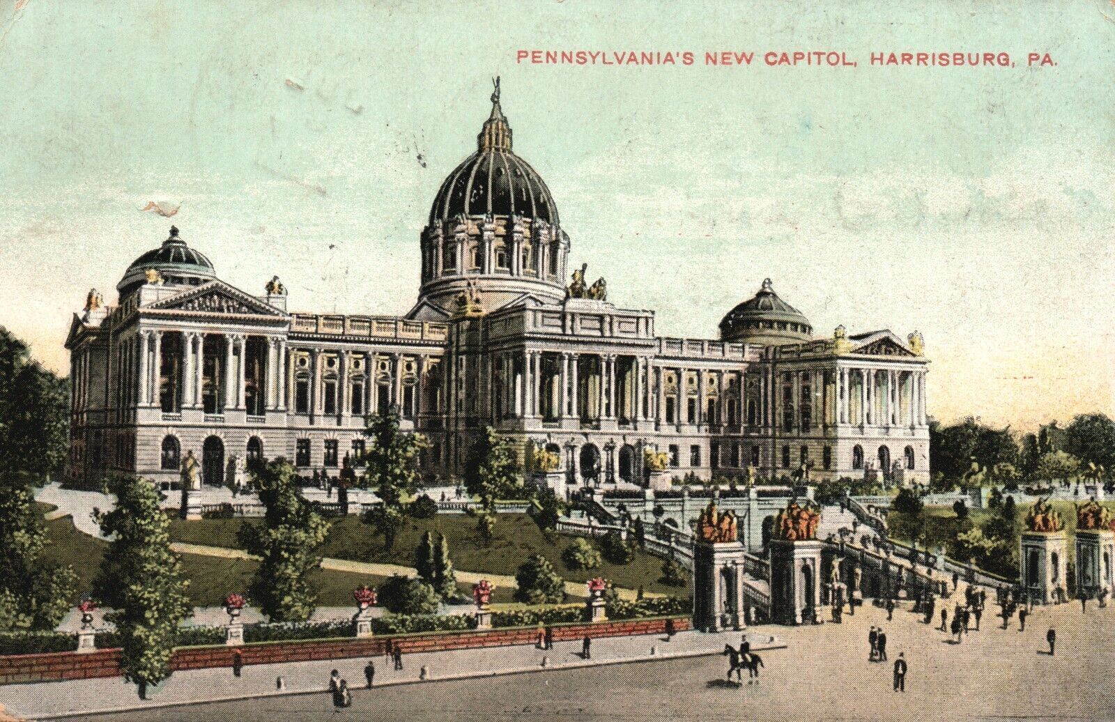 Vintage Postcard 1907 Pennsylvania\'s New Capital State Harrisburg PA
