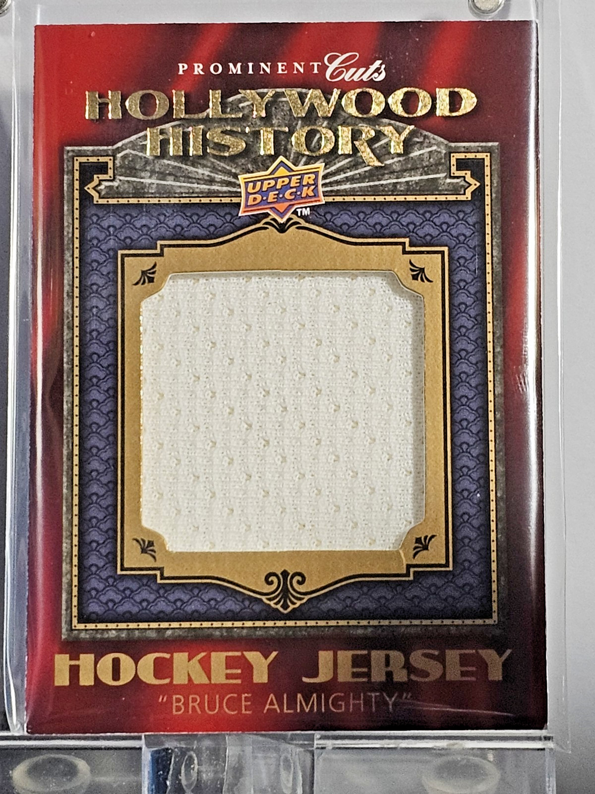 Jim Carrey 2009 UPPER DECK Bruce Almighty Hollywood History Jersey Relic HH20 Jim Carrey 2009 UPPER DECK Bruce Almighty Hollywood History Jersey Relic HH20