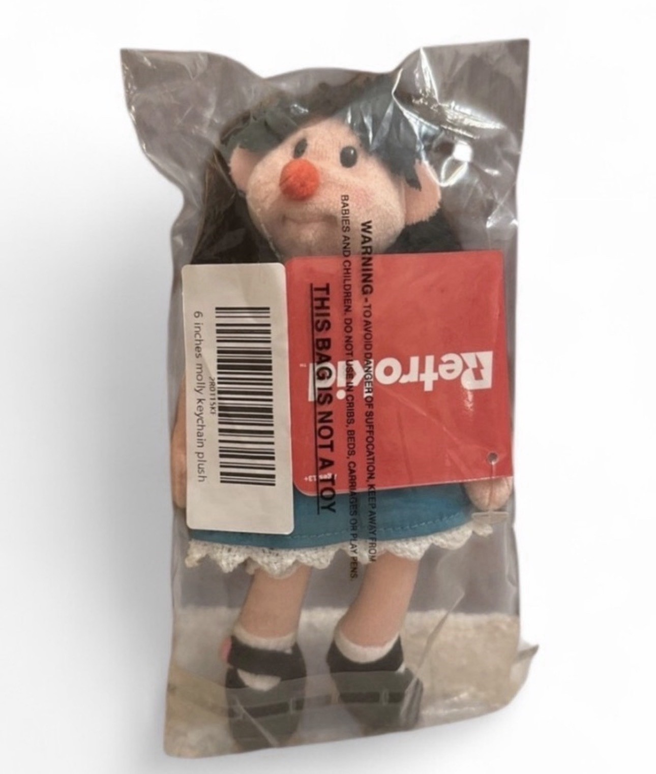 The Big Comfy Couch Plush Keyring Keychain Doll Cartoon Theme Black Teal