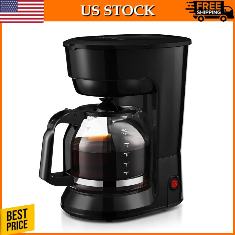 12 Cup Coffee Maker Drip Coffee Maker Automatic Shut-Off Temperature Control New