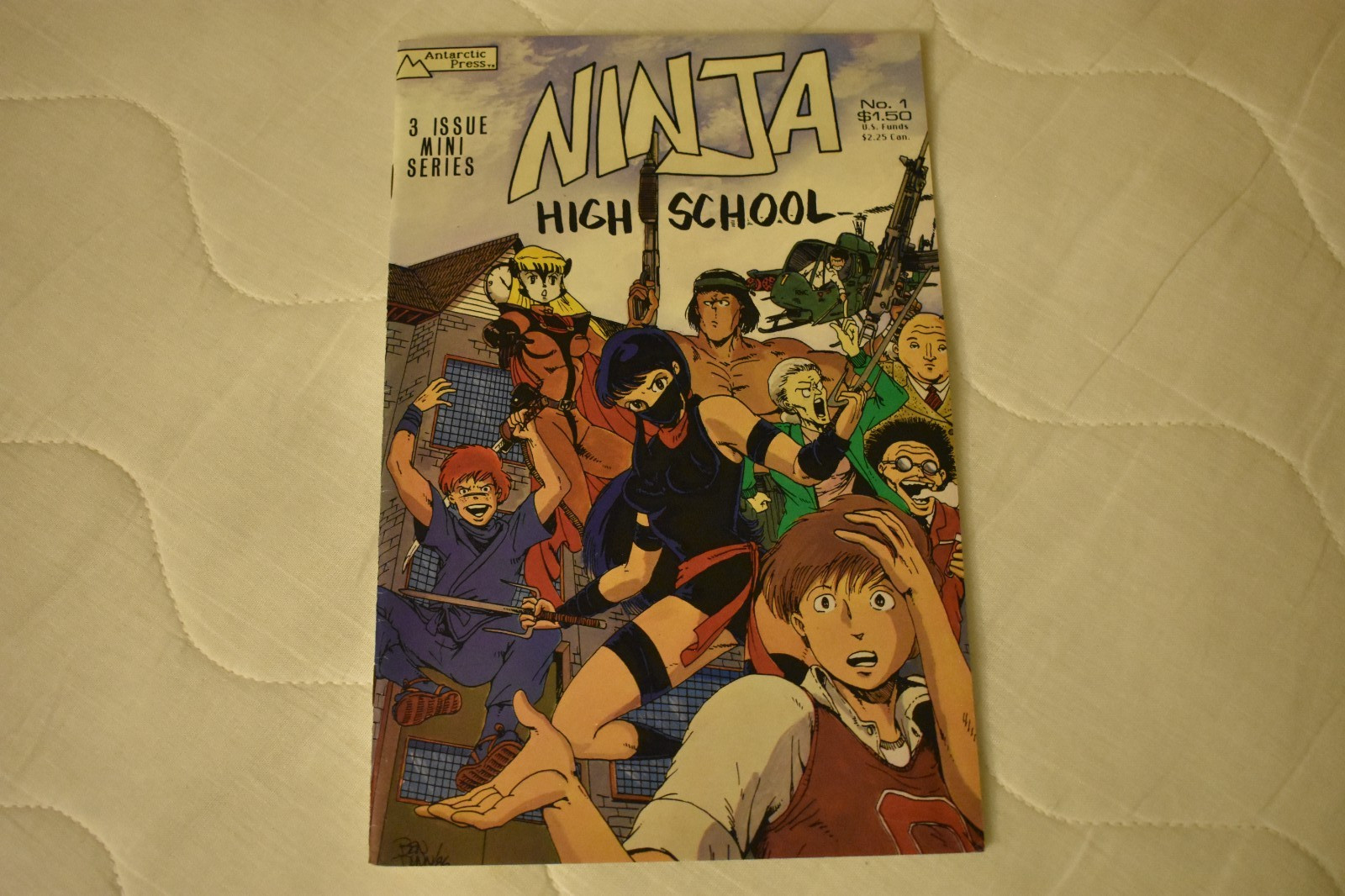 Ninja High School #1 (vf) , 1987, Antarctic Press comic, Benn Dunn art Ninja High School #1 (vf) , 1987, Antarctic Press comic, Benn Dunn art