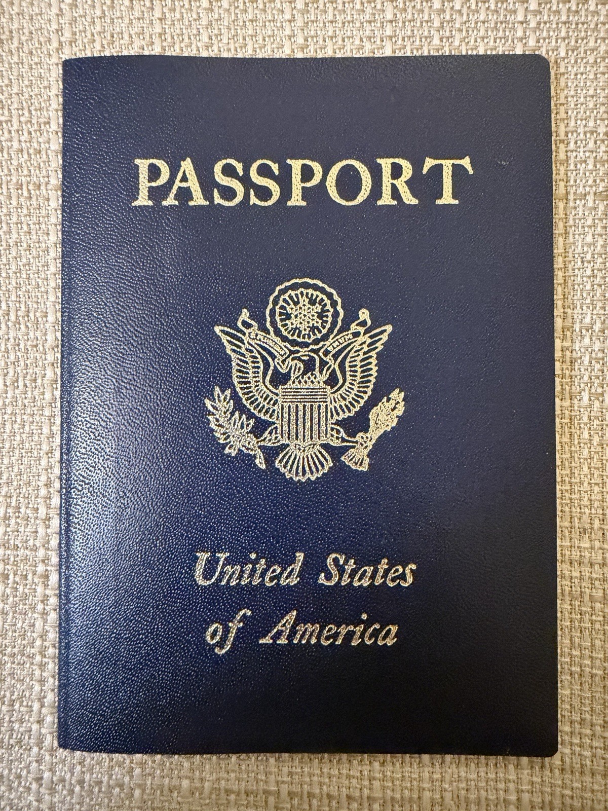 Vintage 1987 U.S. Passport with International Travel Stamps