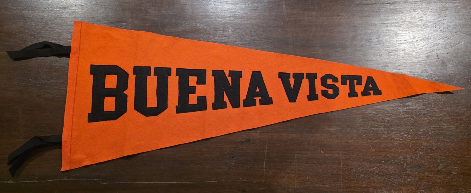 Vintage BUENA VISTA Wool Pennant - made by Collegiate Mfg. Co