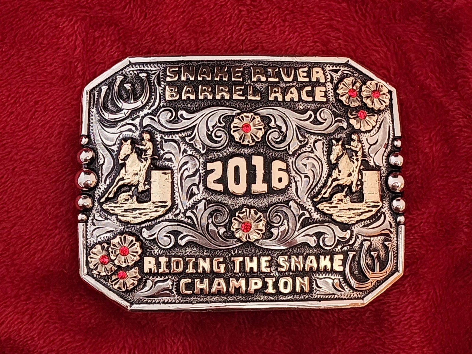 Rodeo BARREL RACING☆2016☆Snake River☆X~Treme☆Champion Trophy Buckle☆Rare☆368