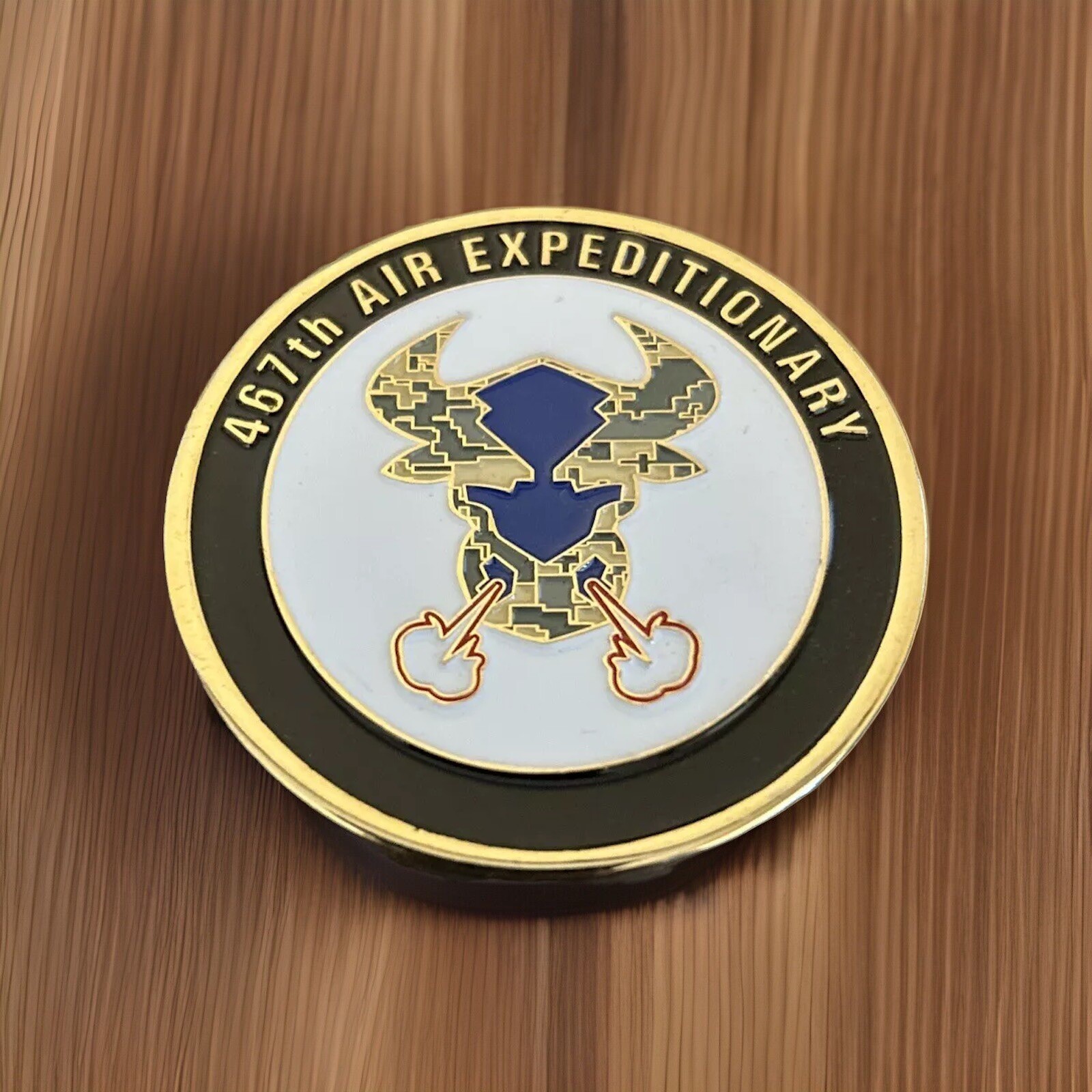 Military Challenge Coin - 467 Air Expeditionary - Operation New Dawn - Iran War
