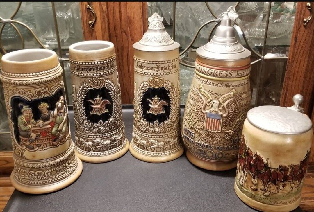Budweiser's 70's CLASSICS - Set Of All 5 BEST PRICE *Mint*