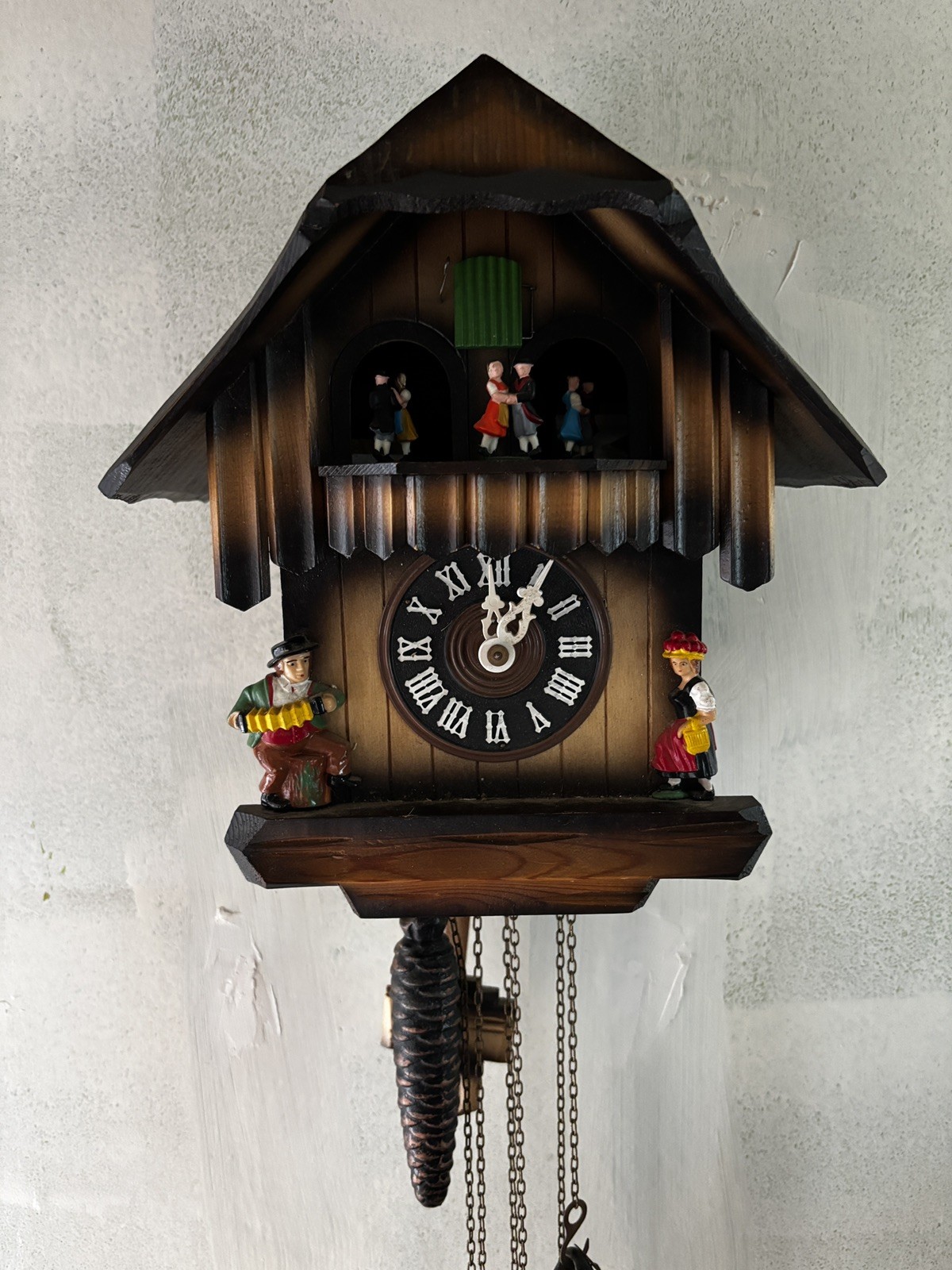 Vintage German Musical Cuckoo Clock - Mint & Fully Functional