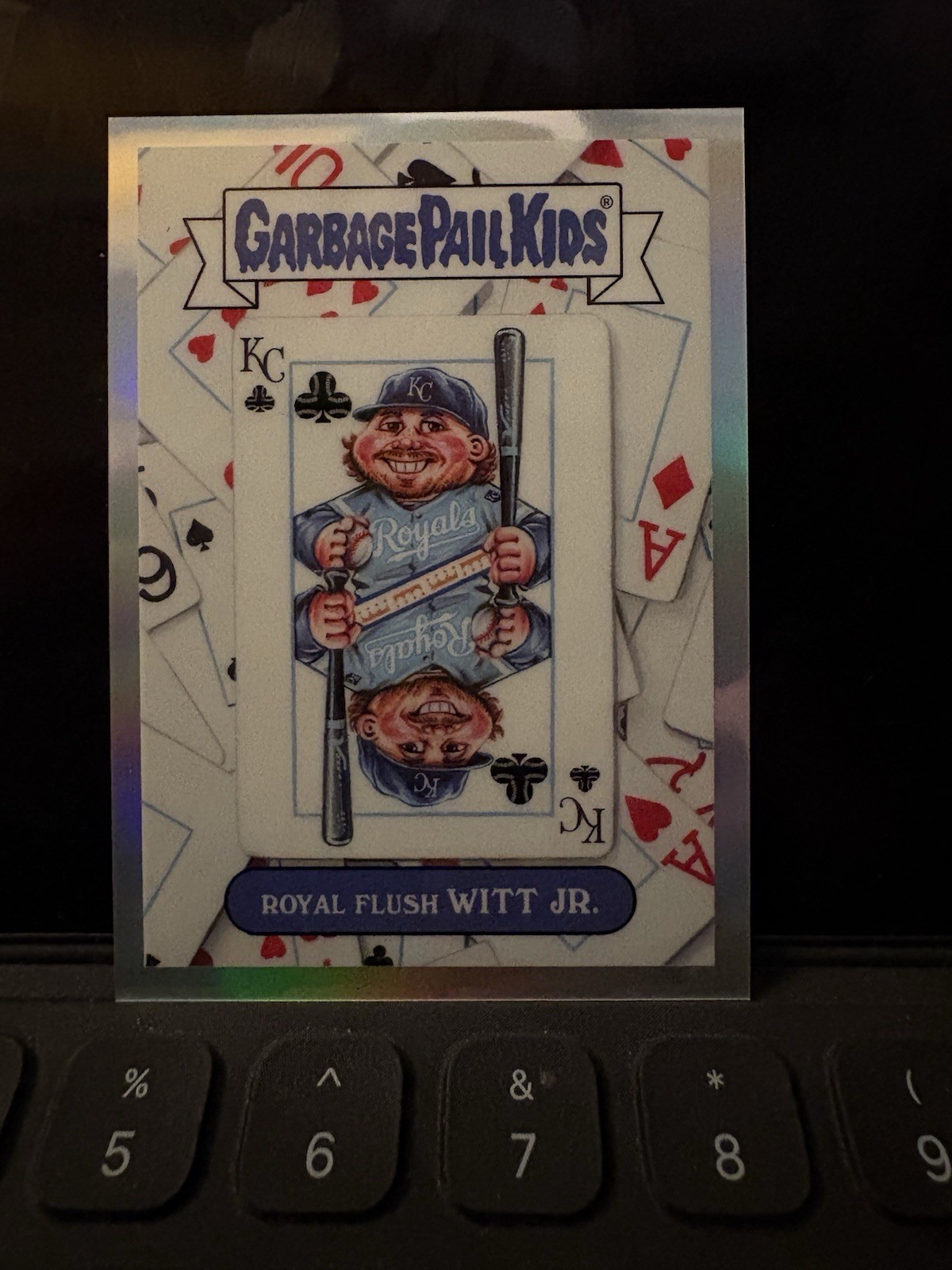 ⁠2026 Bowman Chrome Bobby Witt Jr. Garbage Pail Kids Case Hit Royal Flush