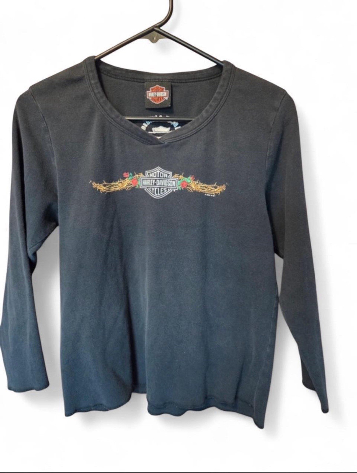 Harley-Davidson Vintage Cincinnati OH Long Sleeve Graphic T-Shirt Dark Gray