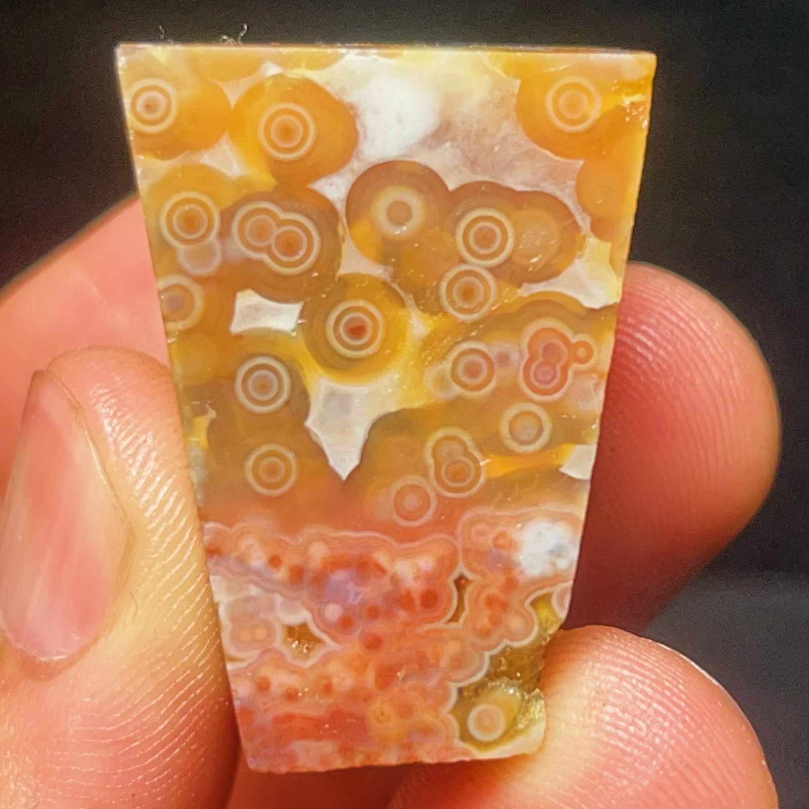 Rare 155G Natural Beautiful Ocean Jasper Stone Healing Agate Madagascar L8192