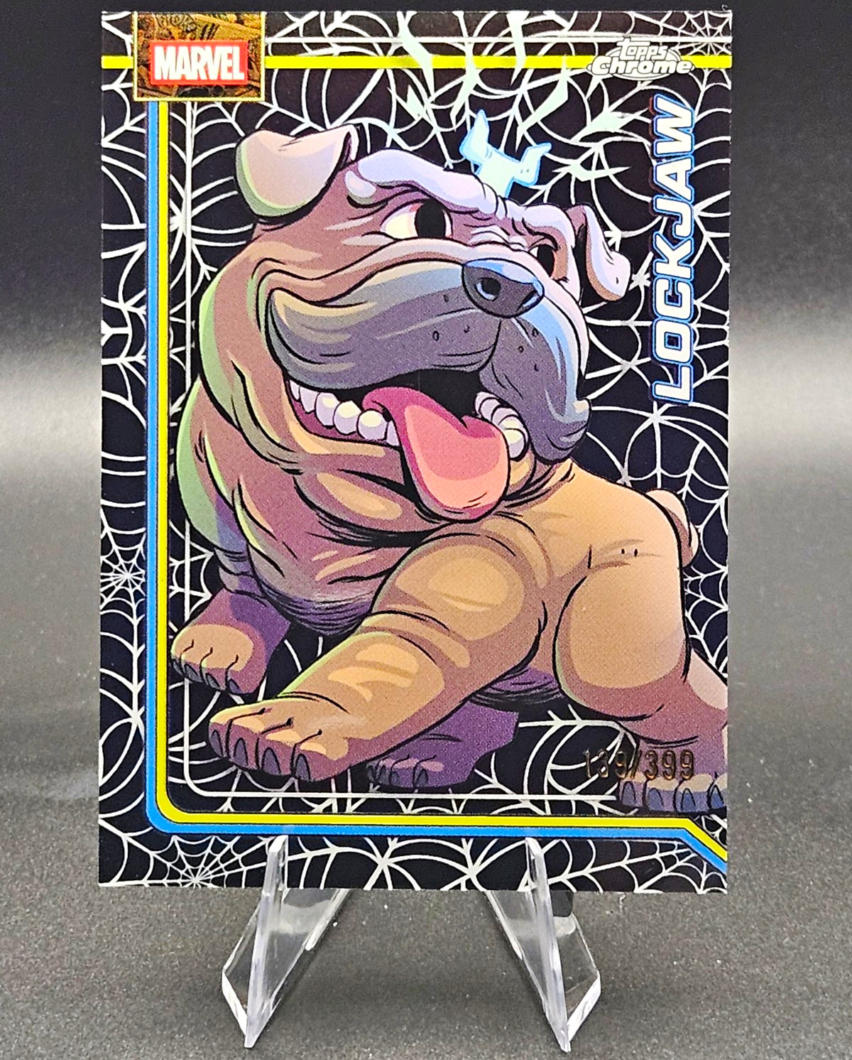 Topps 2026 Chrome Marvel Lockjaw #070 Serial Numbered 139/399