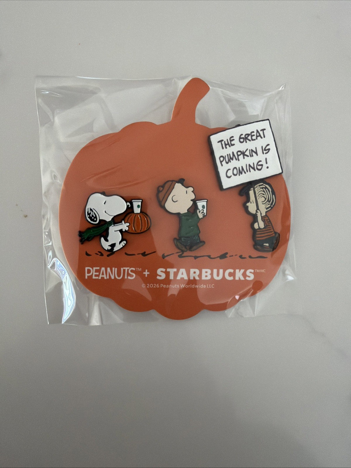 Starbucks x Peanuts Snoopy 2026 Enamel Pin Set Charlie Brown IN HAND