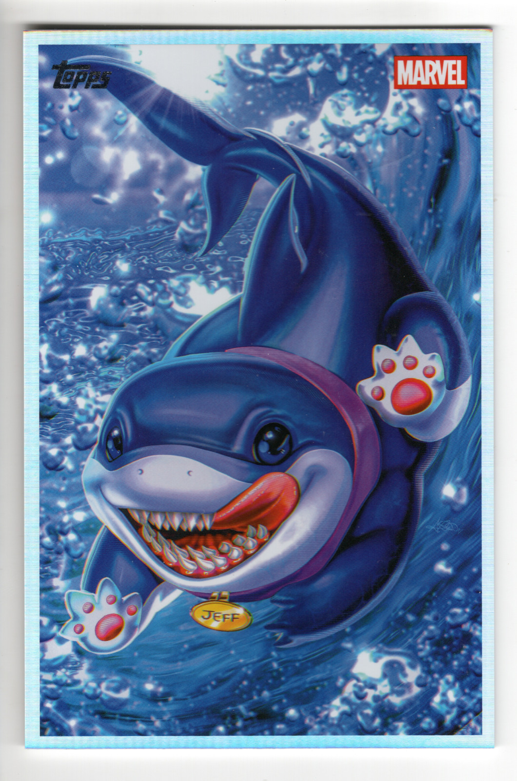 2026 Topps Marvel Vault Originals Art By Ariel Diaz Jeff the Land Shark Jumbo