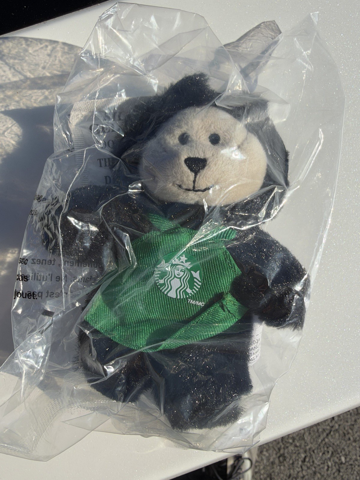 Starbucks Black Cat Bearista Bear Plush Bag Charm Keychain 2026 Halloween Black