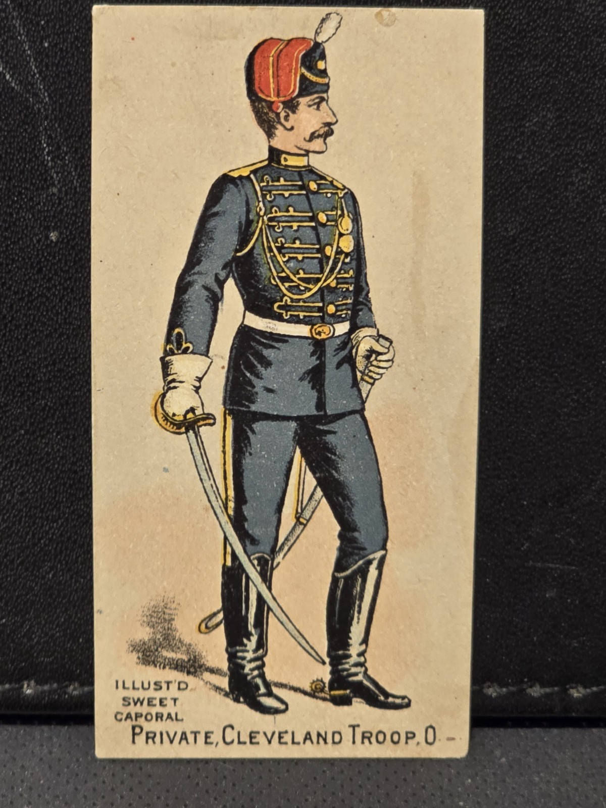1886 KINNEY N224, #216, SERIES-I, PRIVATE, CLEVELAND TROOP, OHIO