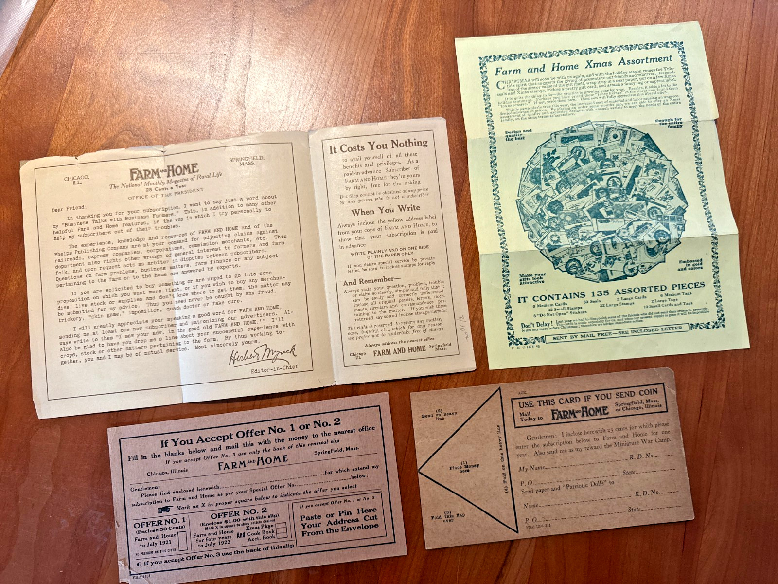 FREE SHIP 1920s Farm and Home Ephemera Grouping Magazine for Country Life