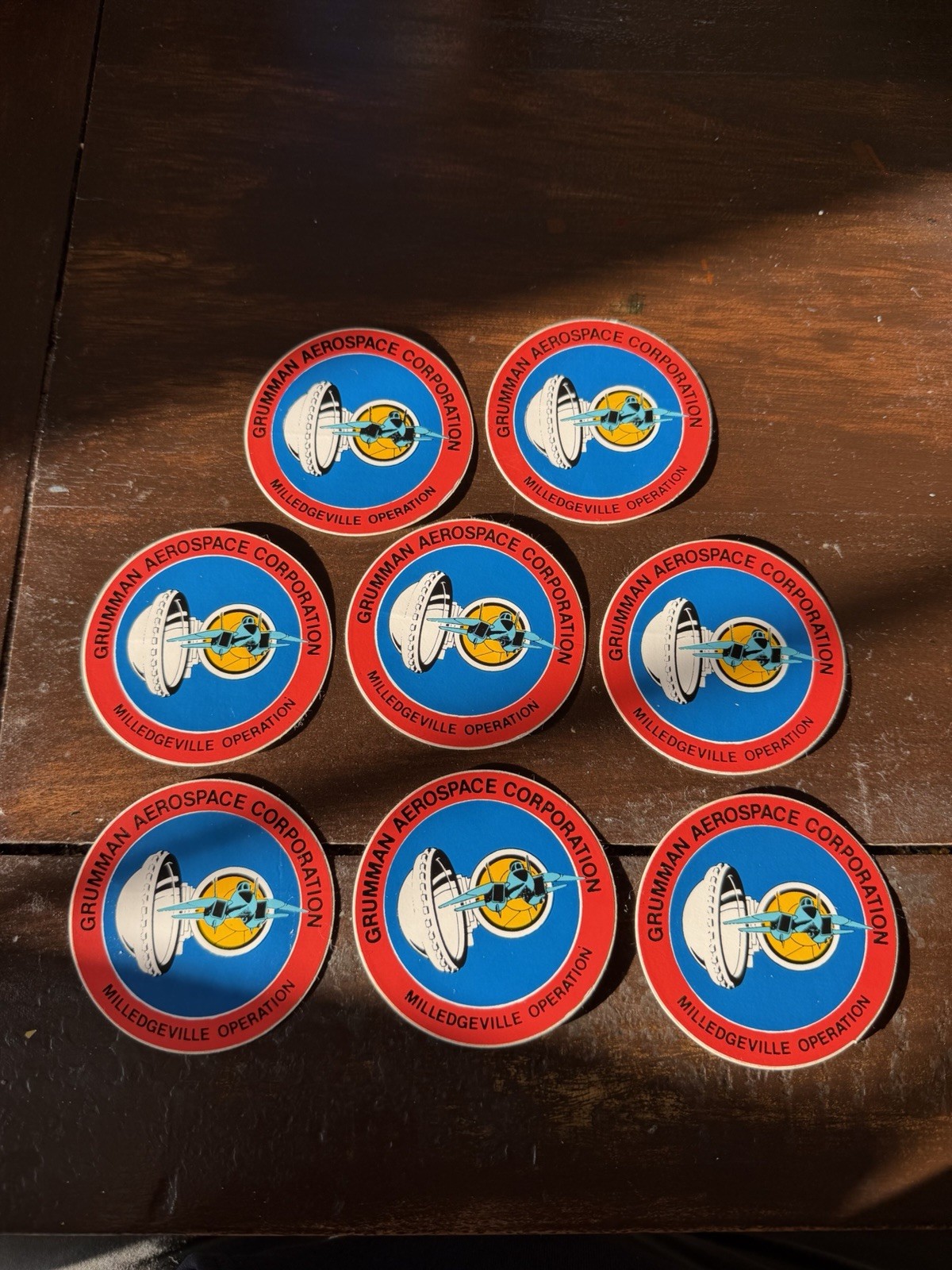 Vintage Grumman Aerospace Milledgeville Operation Aviation Decals Lot of 8