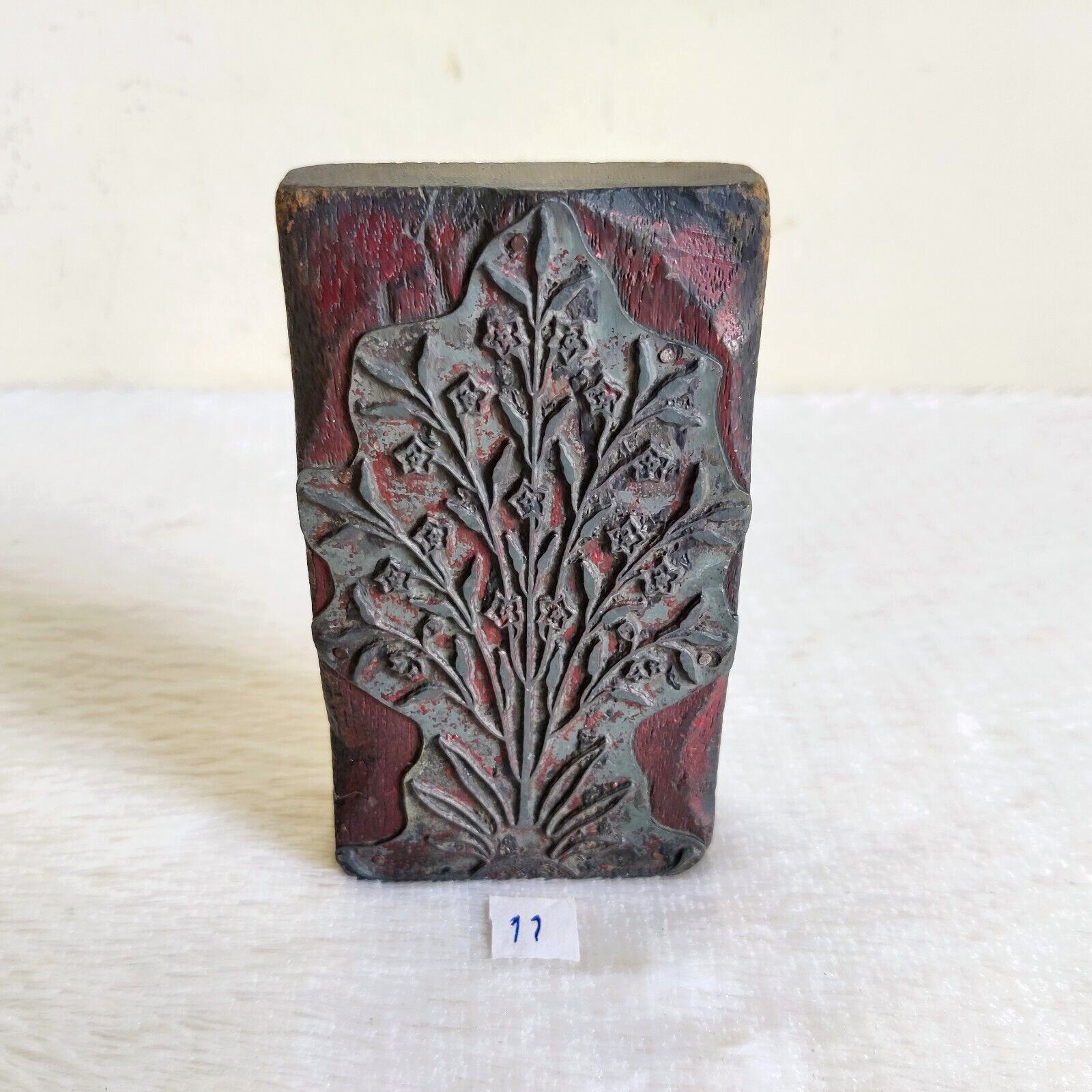 Vintage Floral Pattern Design Metal Wooden Printing Stamp Seal Old Decorative 11