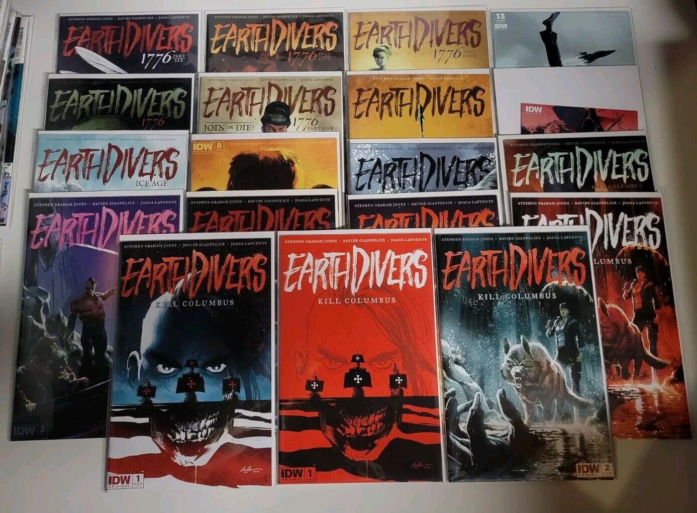 EARTHDIVERS #1-16 (2022) NM-/VF+ COMPLETE SERIES 18 BOOK SET RUN IDW PUBLISHING