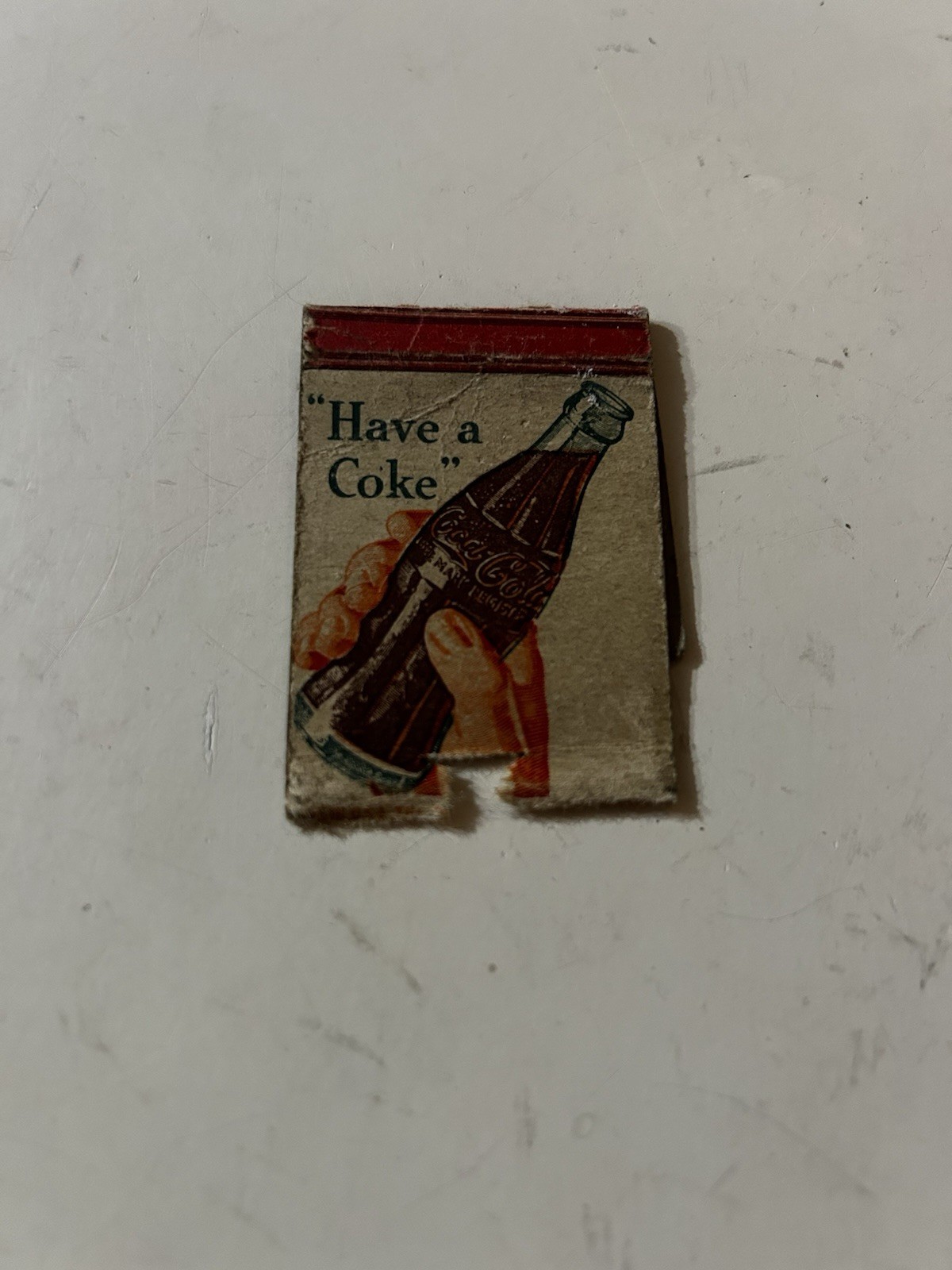 Vintage Matchbook Cover Matchcover Bobtail Coca Cola Have A Coke