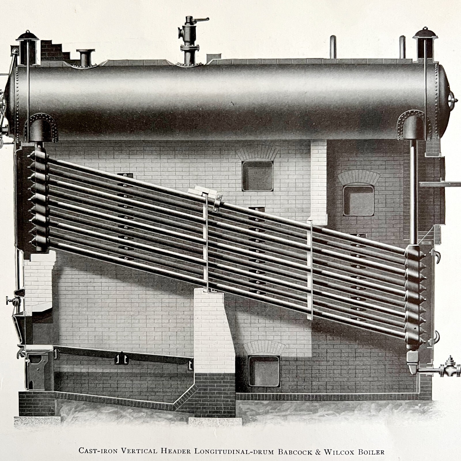 Cast Iron Babcock Wilcox Boiler 1923 Steam Industrial Collectible Ephemera DWZ5A