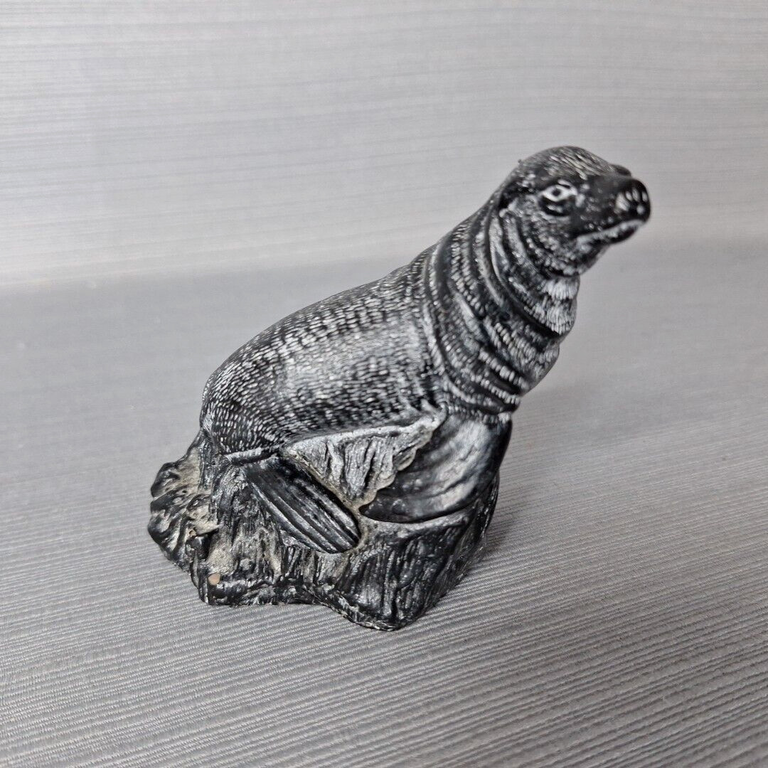 Carved Soapstone Seal Figurine 4.5