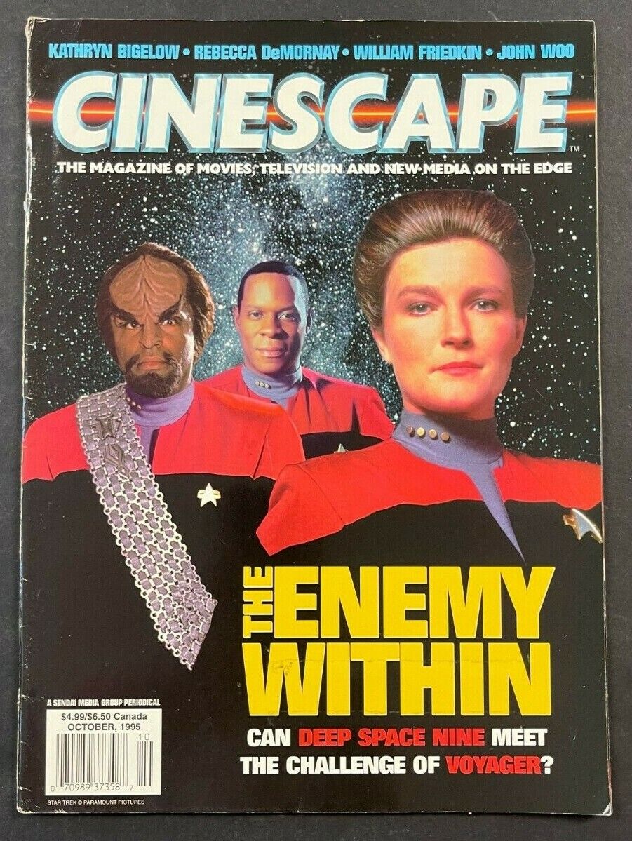 1995 OCTOBER CINESCAPE MAGAZINE STAR TREK *THE ENEMY WITHIN* FREE S&H
