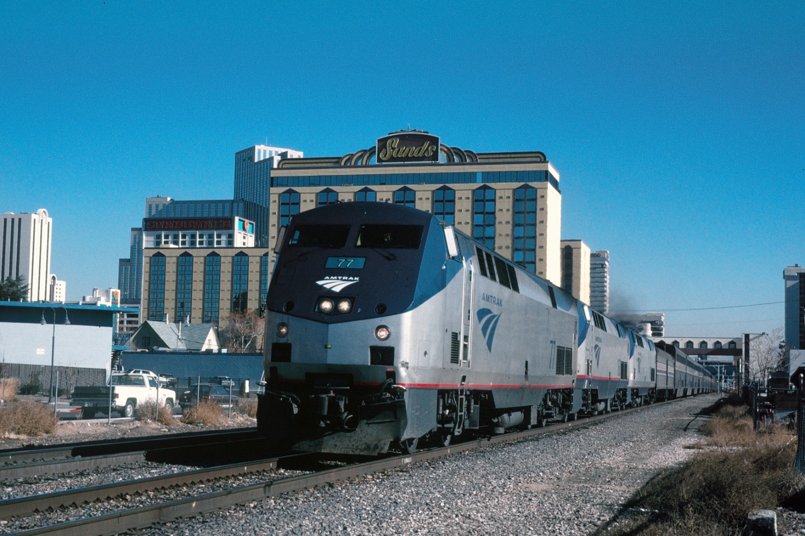 The California Zephyr in Reno in January 2000 11 x 14 Photo
