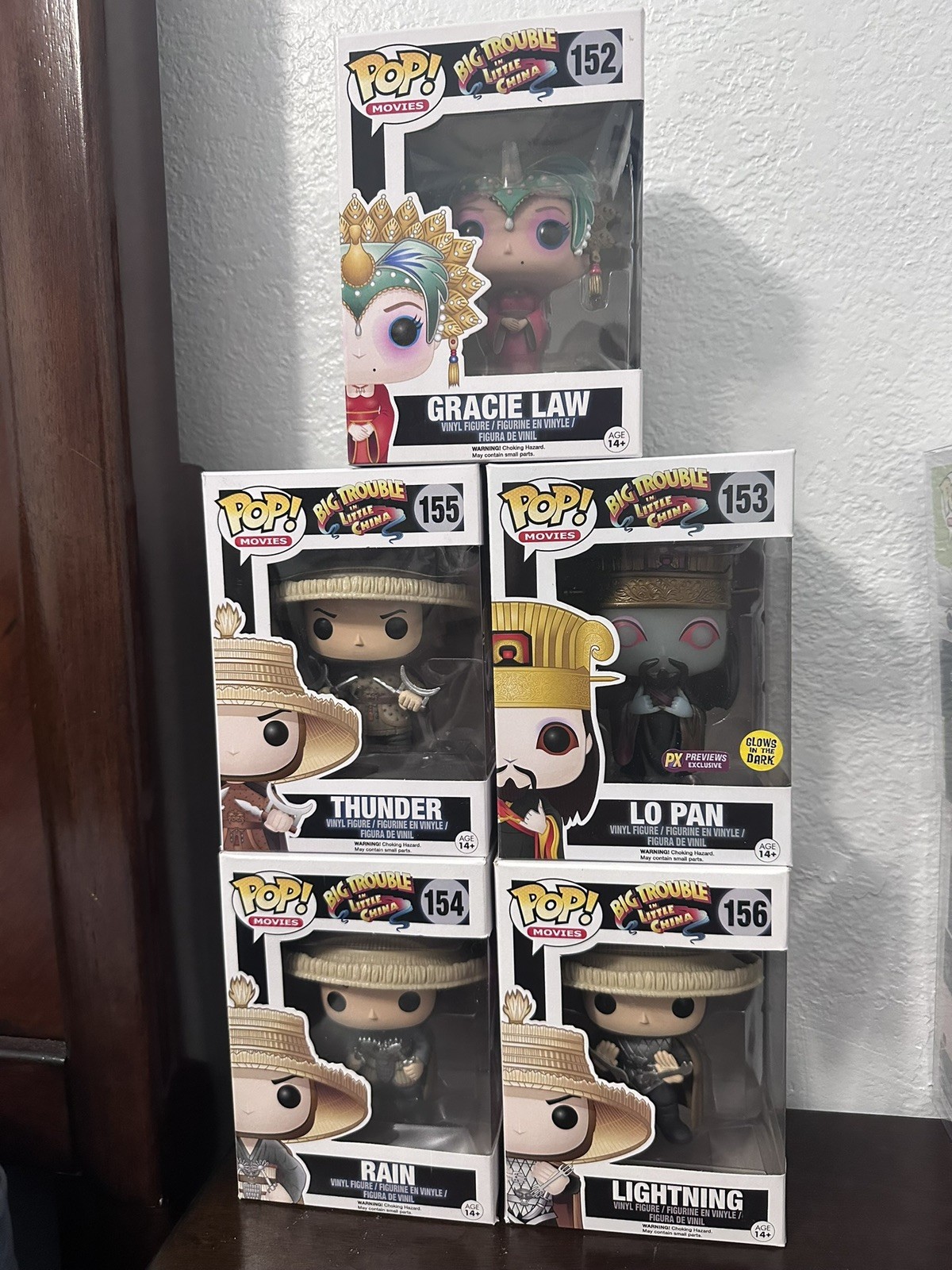 Big Trouble in Little China Funko POP LOT  with G.I.D. Lo Pan - in protectors