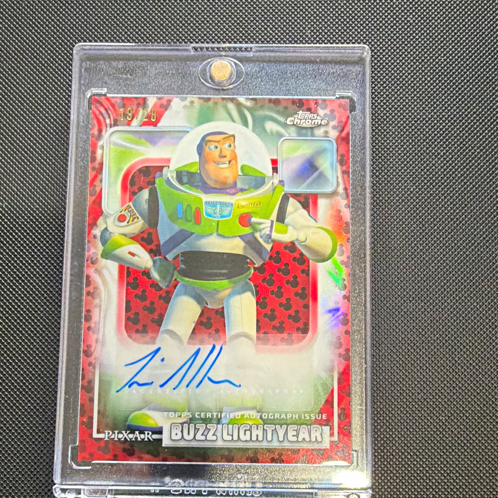 Topps 2026 Topps Disney Chrome Buzz Lightyear Tim Allen Auto AA-TA /28