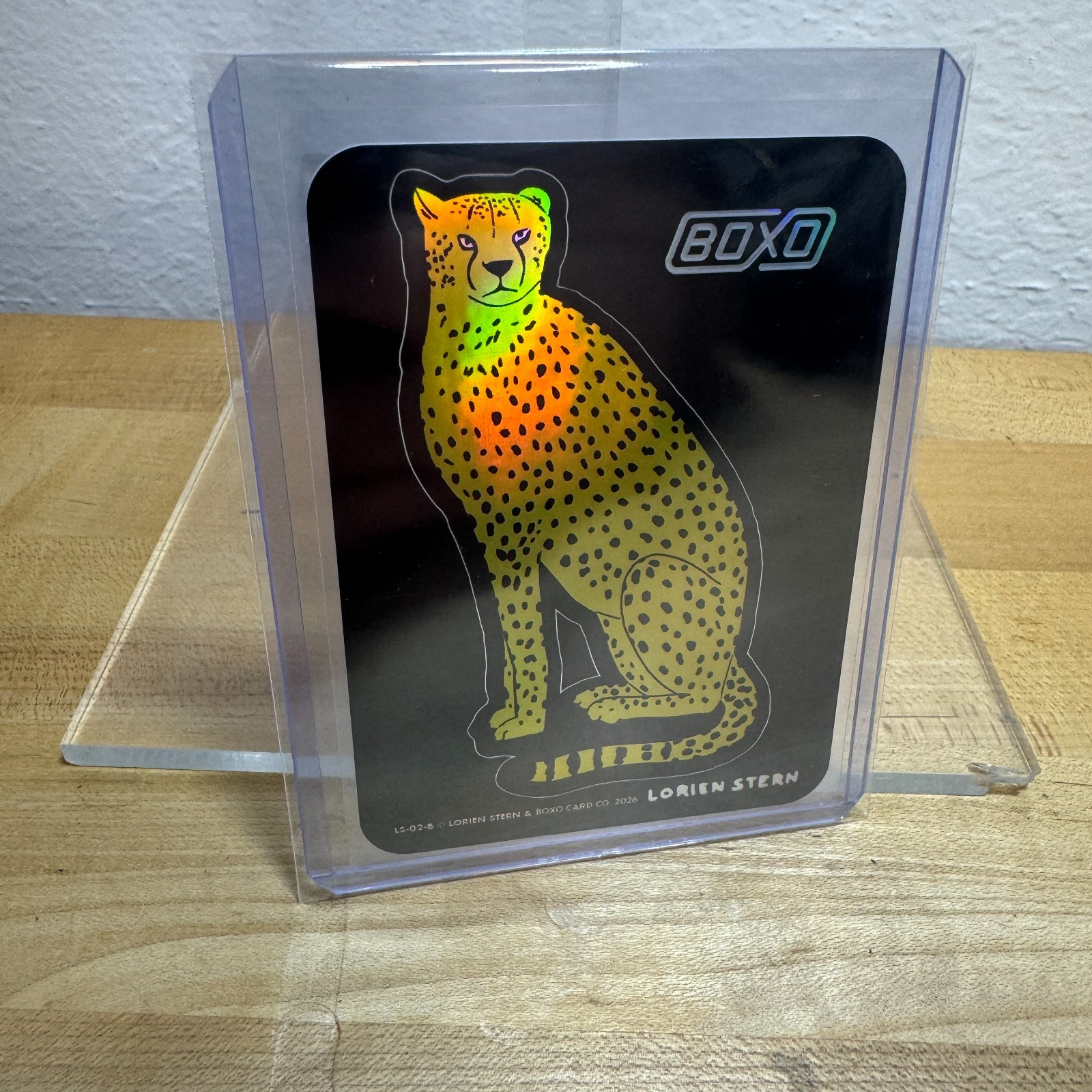 Boxo Card Co Lorien Stern Foil Cheetah Sticker Mike Mitchell Poor Example