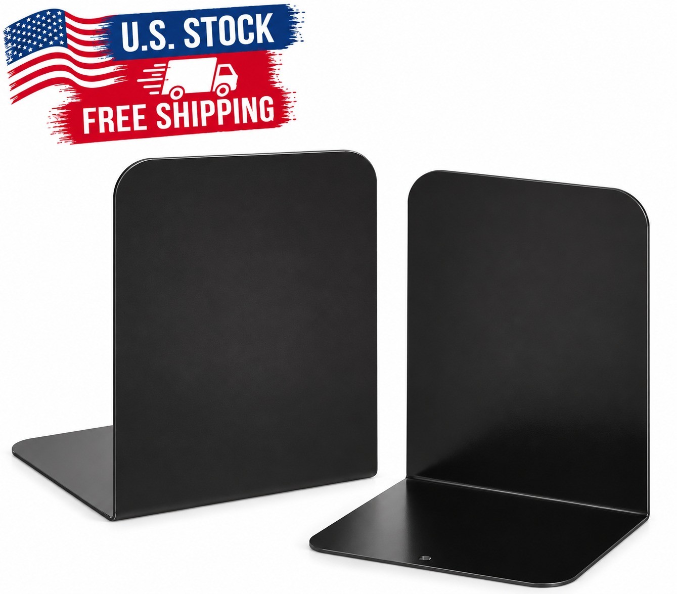 Bookends 1 Pair, Black Metal Book Ends, Heavy Bookends for Shelves, Book Stopper Bookends 1 Pair, Black Metal Book Ends, Heavy Bookends for Shelves, Book Stopper