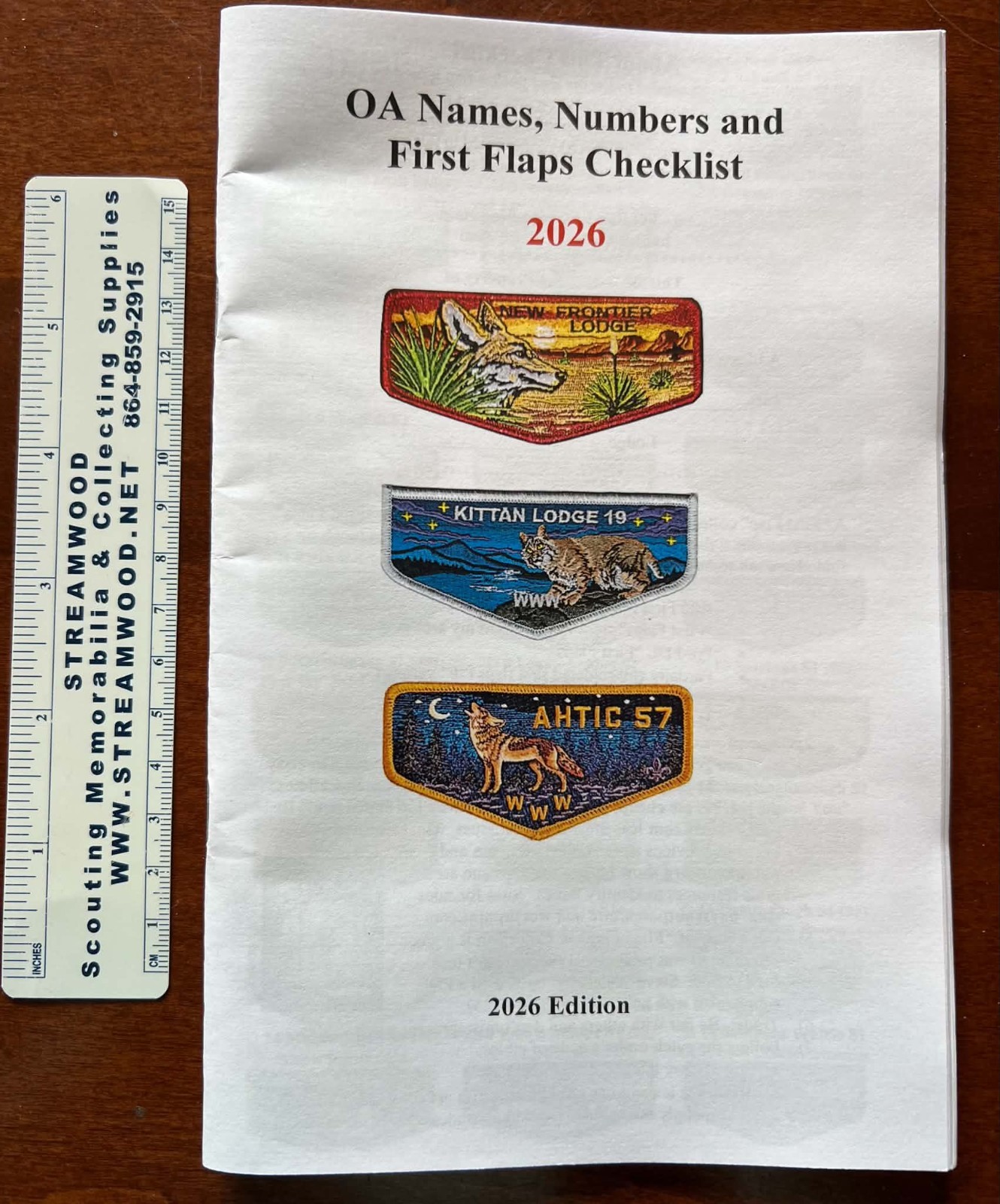 OA First Flaps checklist; Lodge Names, Numbers, 36-pg OA flap booklet F1, S1, FF OA First Flaps checklist; Lodge Names, Numbers, 36-pg OA flap booklet F1, S1, FF